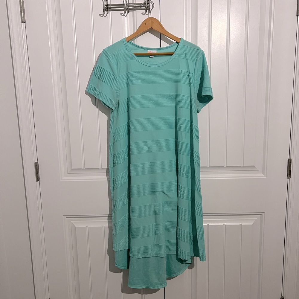 Mint Green LulaRoe textured Carly - Size L